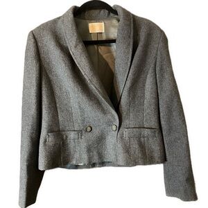 Vintage Pendleton Virgin Wool Gray Jacket Blazer Academia Nerd Core USA Sz S